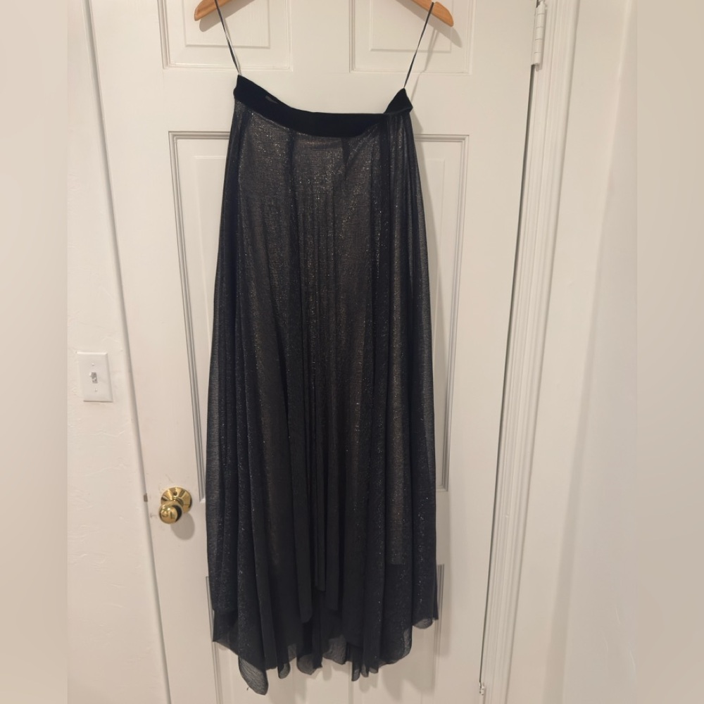Talbot RUNHOF - metallic voile black skirt - NWT - size 8